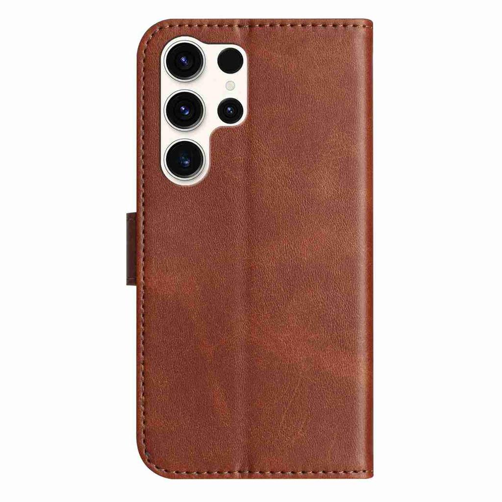 For Samsung Galaxy A12 A15 A26 S20-S25 Series Elegant Universal Leather Wallet Phone Case with Wrist Strap Multi-Functional Protective Cover