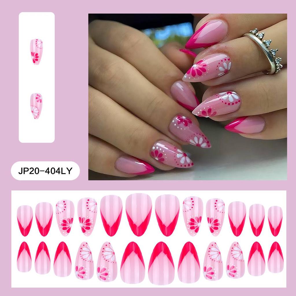 Pegatinas Desmontables para Uñas Estilo Europeo y Americano - Uñas Postizas Simples y Llevables