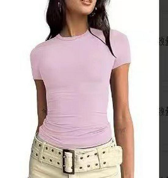 European and American Women's Casual Slim Fit Long Sleeve Pullover T-shirt Streetwear Set