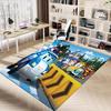 1pc Robocar Poli Circus Adventure Carpet for Playroom Bedroom Living Room Sofa Home Decor,kids Game Area Rug Non-slip Floor Mat Y730156