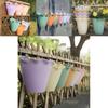 Vibrant Plastic Hanging Planter For Garden Or Balcony Wall Flower Pot Decoration