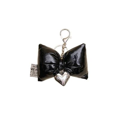 MOSSGARDEN1919 Boku Boku Padded Keychain Padding Ribbon (Black)