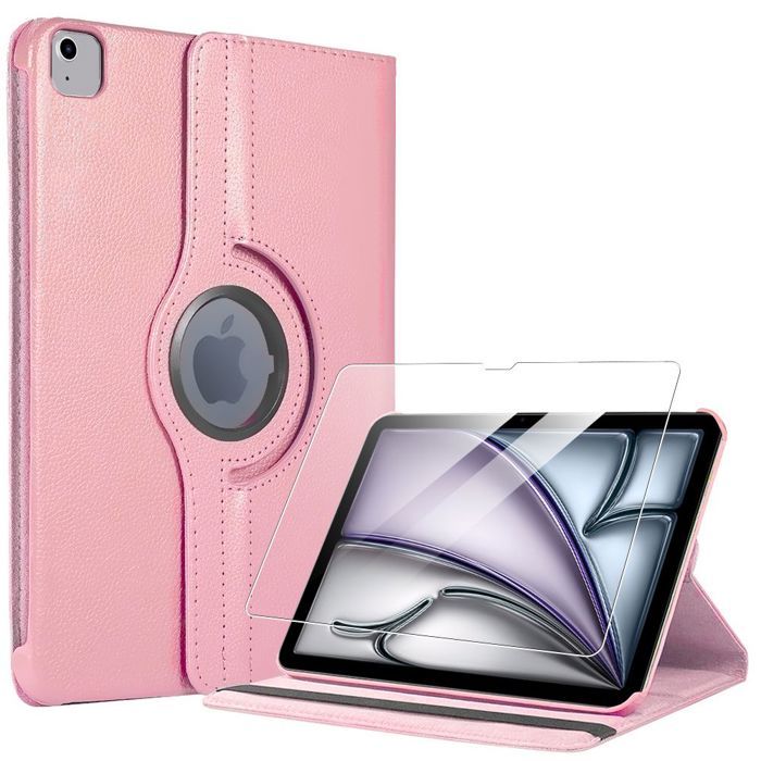 Coque + Verre Trempé - BOOLING - pour iPad Air 11" M2/M3 2024/2025 - Protection 360° - Rose