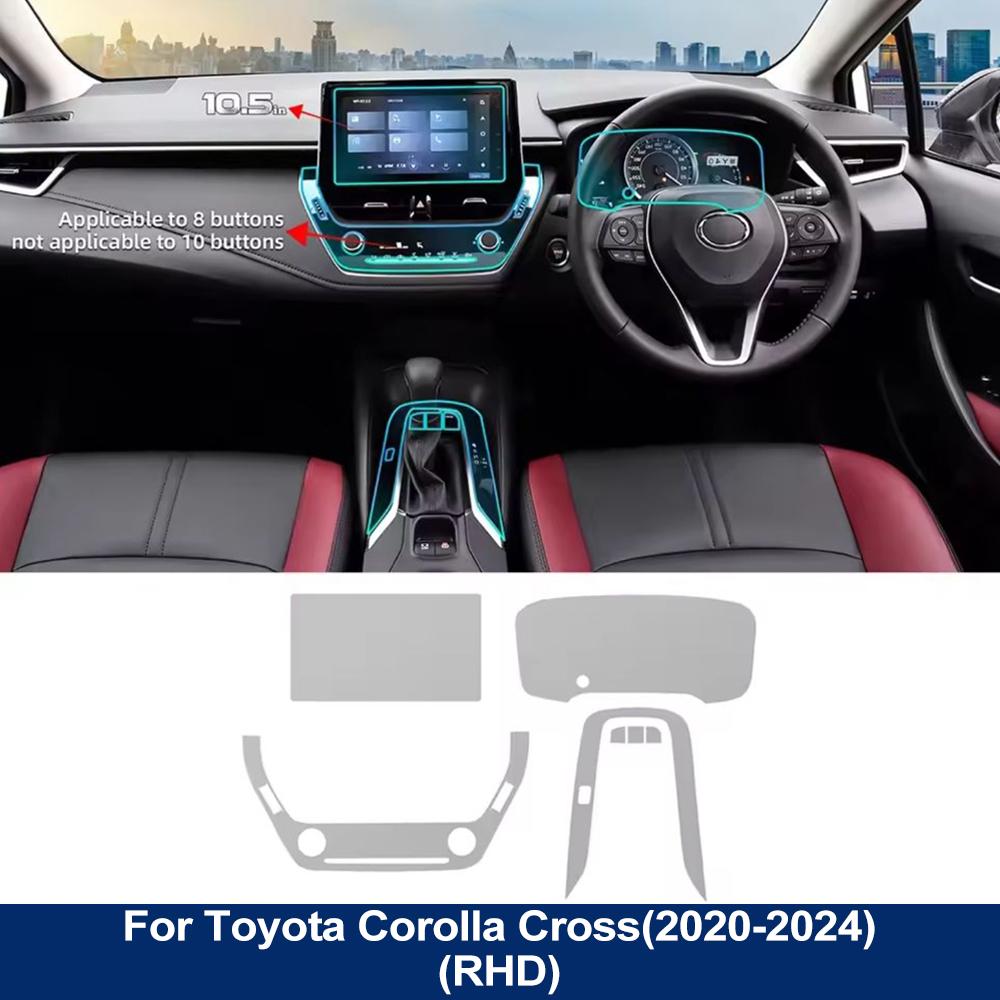 

Auto Interior TPU Film for Toyota Corolla Cross 2020-2026 Car Protective Cover 10.5in Navigation Screen Anti-scratch Accessories 10.5inch Screen