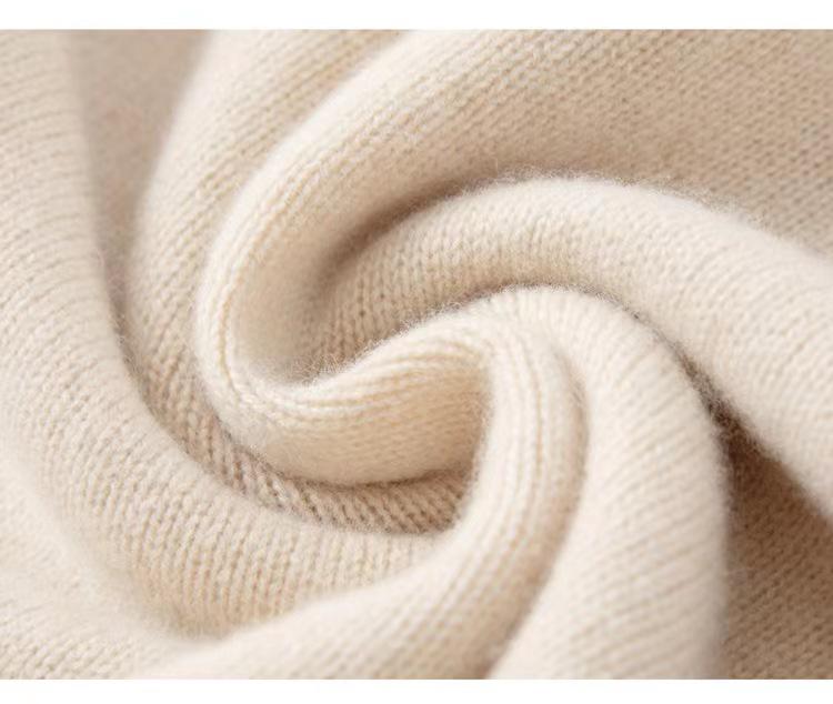 Women's High Neck Wool Sweater: Autumn/Winter Loose, Thick Knit, Versatile Fashion Style