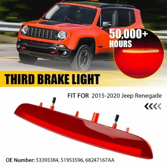 Подходит для 2015- Jeep Renegade Светодиодный третий стоп-сигнал Задний верхний красный стоп-сигнал 1 шт.