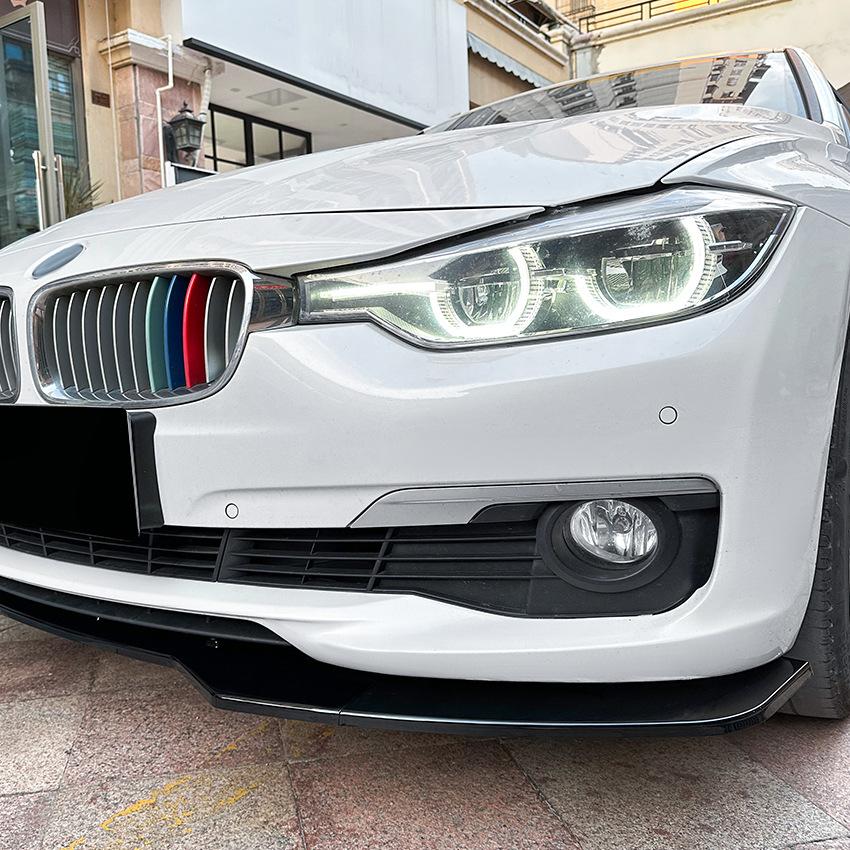 Front Bumper Splitter Lip Spoiler For BMW 3 Series F30 F35 318 320 328 335 2013-2019 Car Canard Lip Body Kit Protector Cover