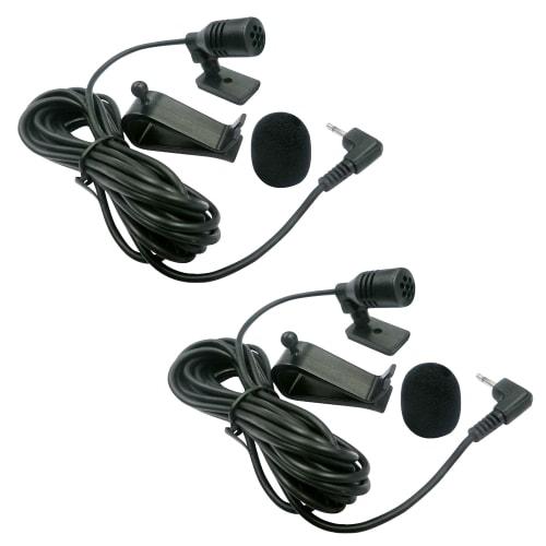 HAMILO Car Microphone, In-Car Navigation System Navigator Microphone, 3.5mm, 2-Piece Set