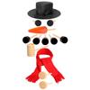 13-teiliges/Set Outdoor Schneemann Dekorationszubehör-Set Winter Weihnachtsdekorationsset für Kinder