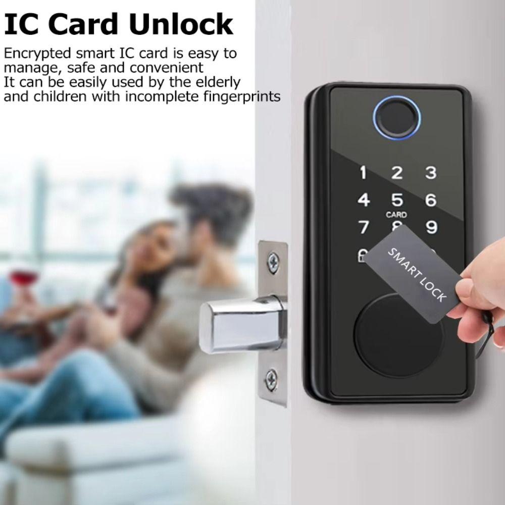 Aluminiu Zinc Aliaj de Zinc Biometrie Blocare Ușă Compatibil Bluetooth Blocare cu Intrare Fără Cheie Protecție de Siguranță