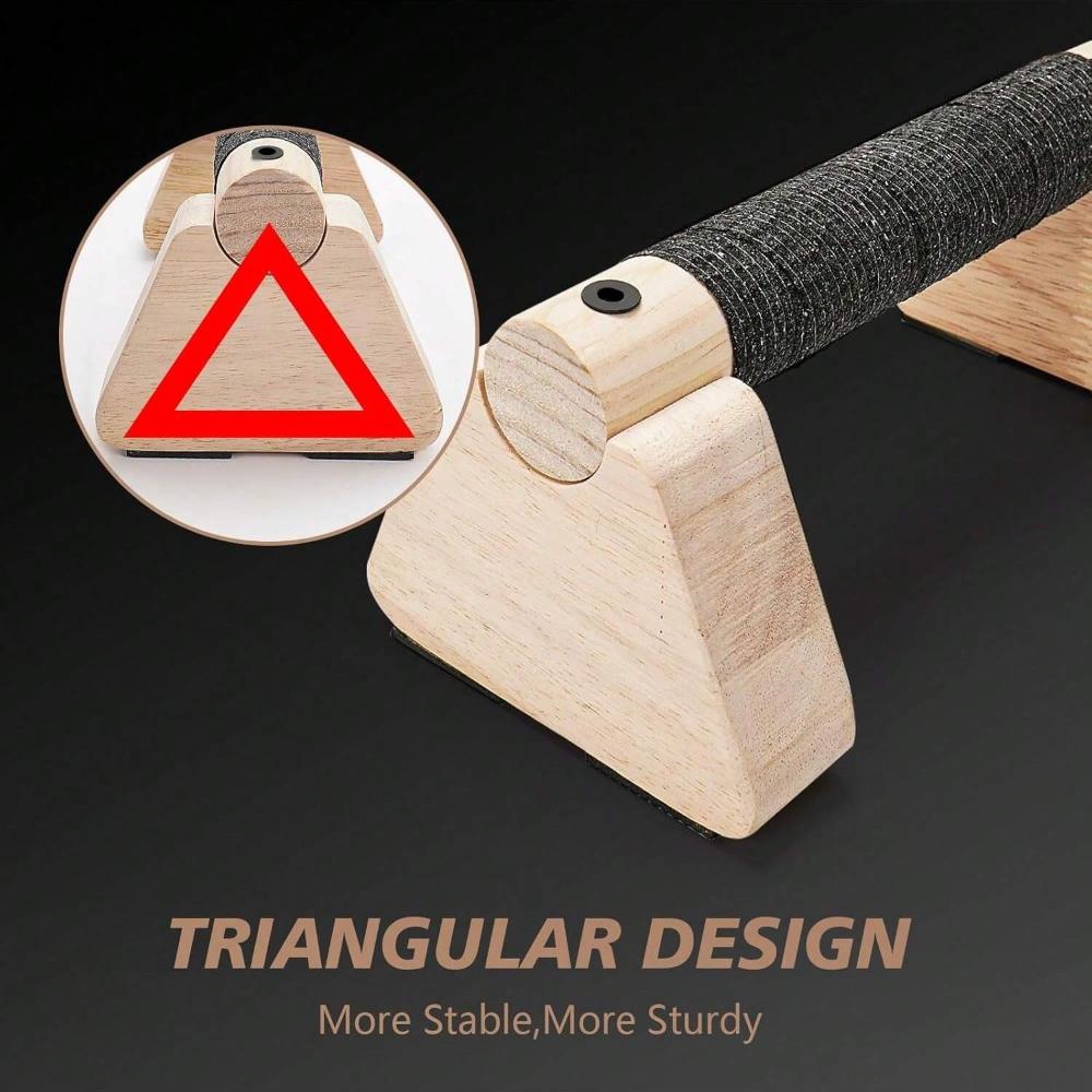 Parallettes Bars - Wooden Calisthenics Equipment for Handstand Training, Push Up Bars & Calisthenics Bar - Handstand Blocks and Pushup Handles for Men