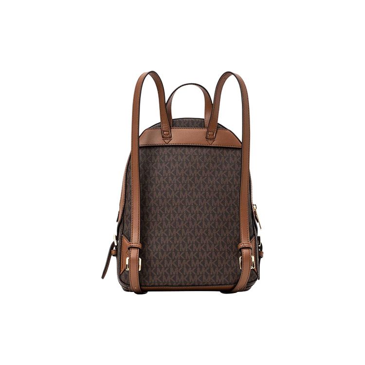 Michael Kors Mk Jaycee 24 Zipper Closure Classic Monogram Backpack Women Backpack Brown 35S2G8TB2B-200