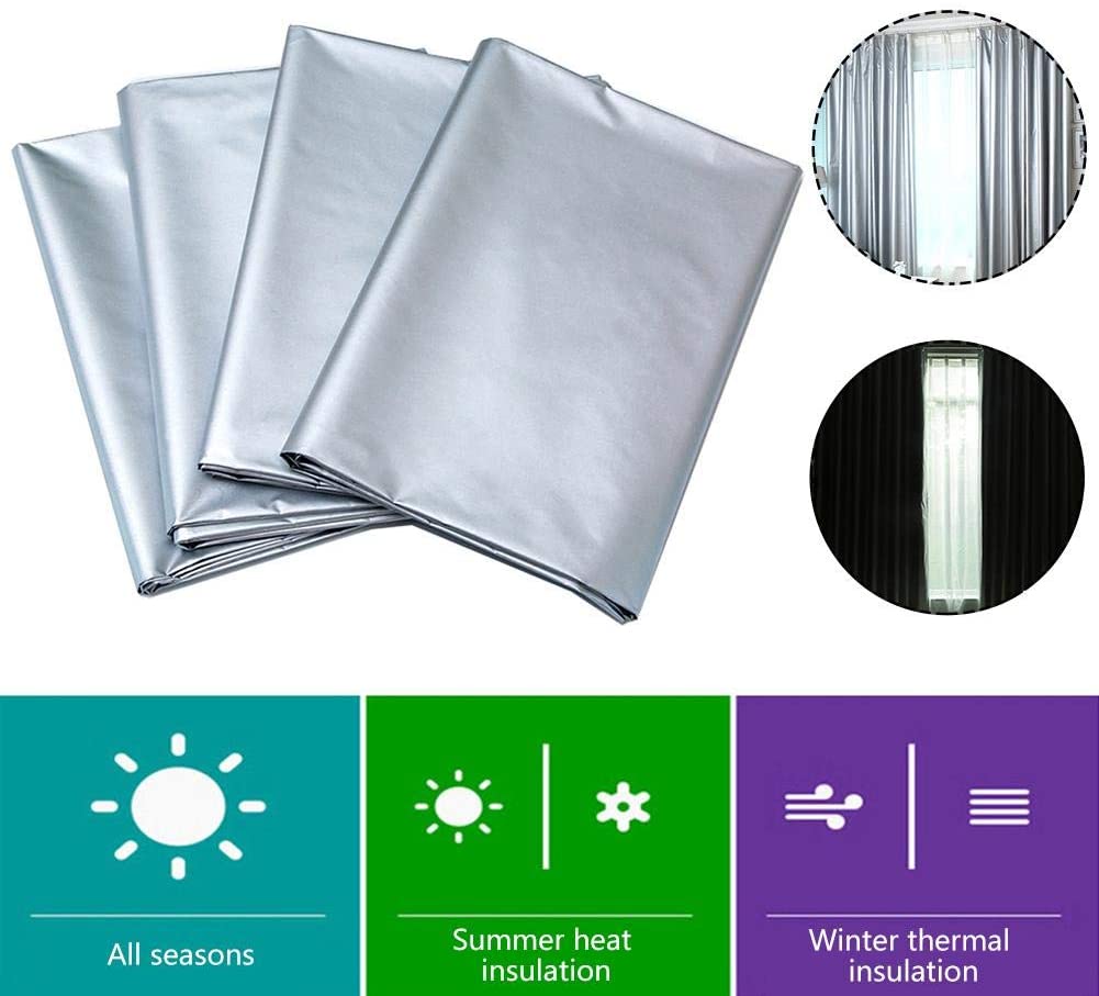 Blackout Curtains with Coated Lining Thickened Light Waterproof Blocking Thermal Insulated Window Curtain Panels for Bedroom