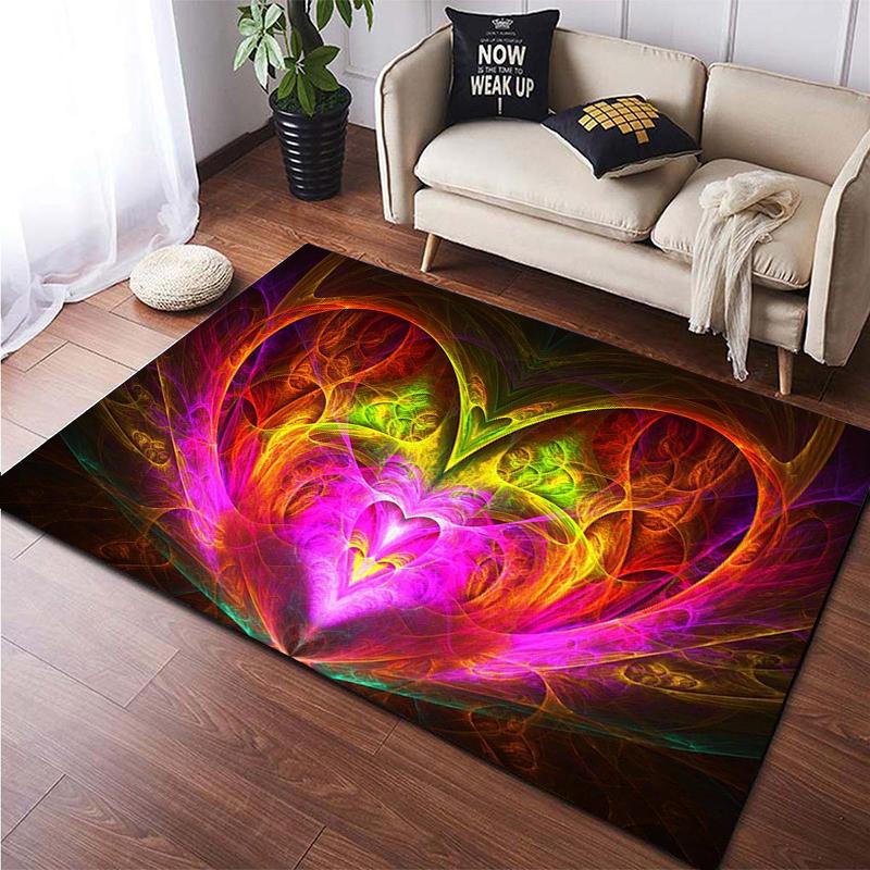 Colorful Magical Fantasy Abstract Art Printed Carpet for Living Room Home Decoration Mats Boho Rugs Area Rug for Bedroom