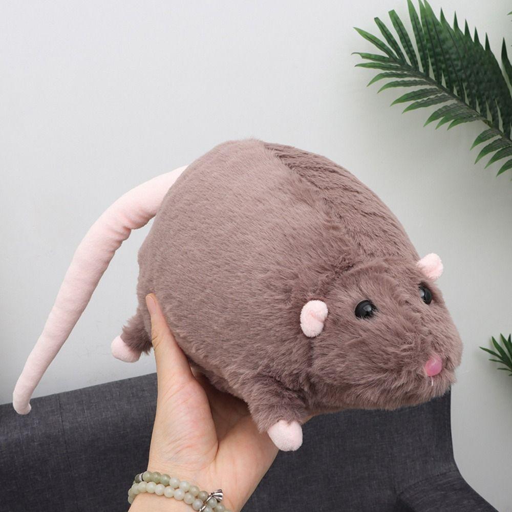Cartoon Flower Branch Rat Doll 30/45/90cm Animal Figure Creative Mouse Doll  Kids Gift Birthday
