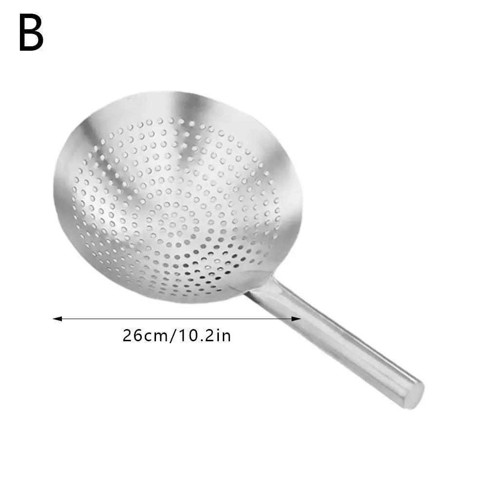 

Ложка с крючком из нержавеющей стали, большая шумовка, набор с прорезями, ложка-сито, ложка для пасты, суп, кухонный ковш, металлический S2n1