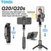 TOKQI Mini Selfie Stick Tripod with 3 Color Fill Light Detachable Holder 360 Rotation Bluetooth Remote for Vlog Live Streaming 7