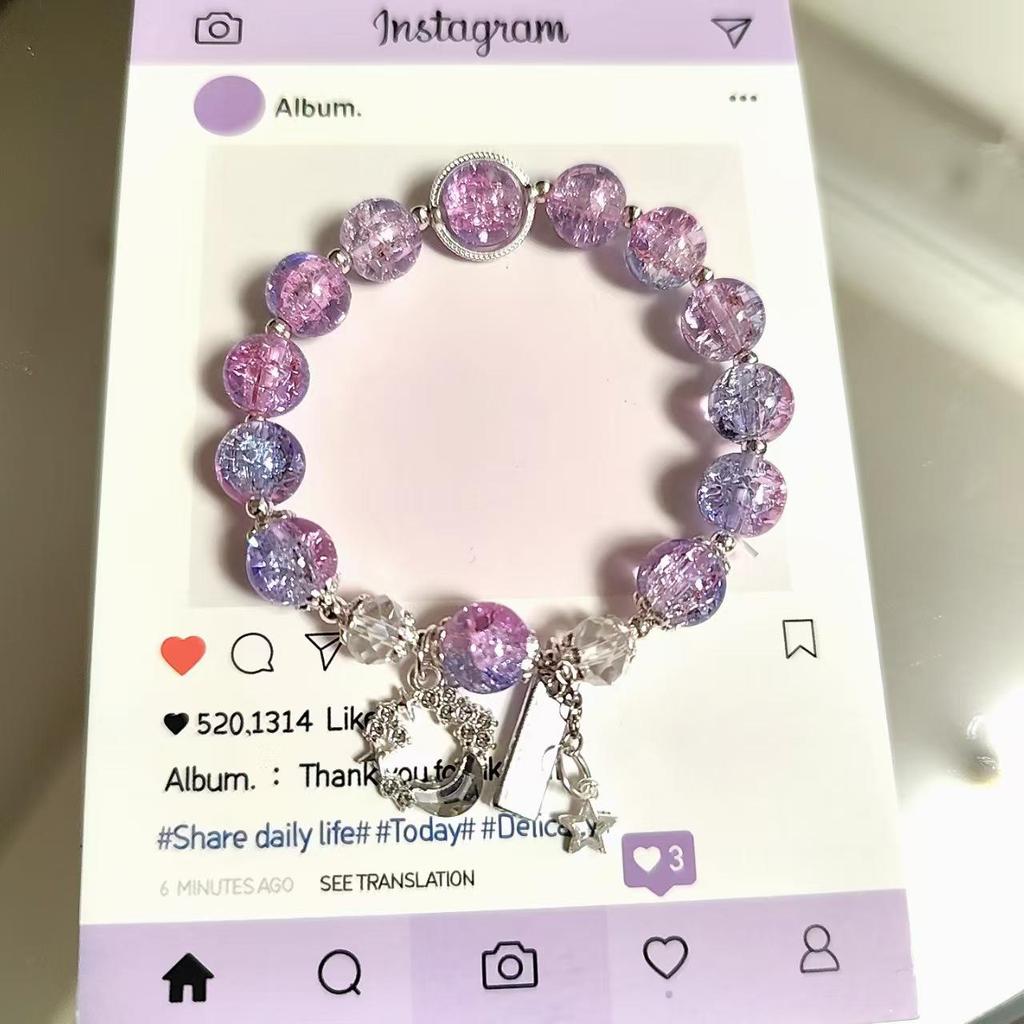 Festive Holiday Christmas Tree Bracelet with Lampwork Beads