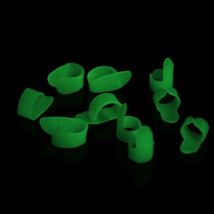Comfortable Fit Thumb or Finger Glow Picks Ergonomic Shape Design Glowing Guitar Ukulele Picks Reduced Hand Fatigues