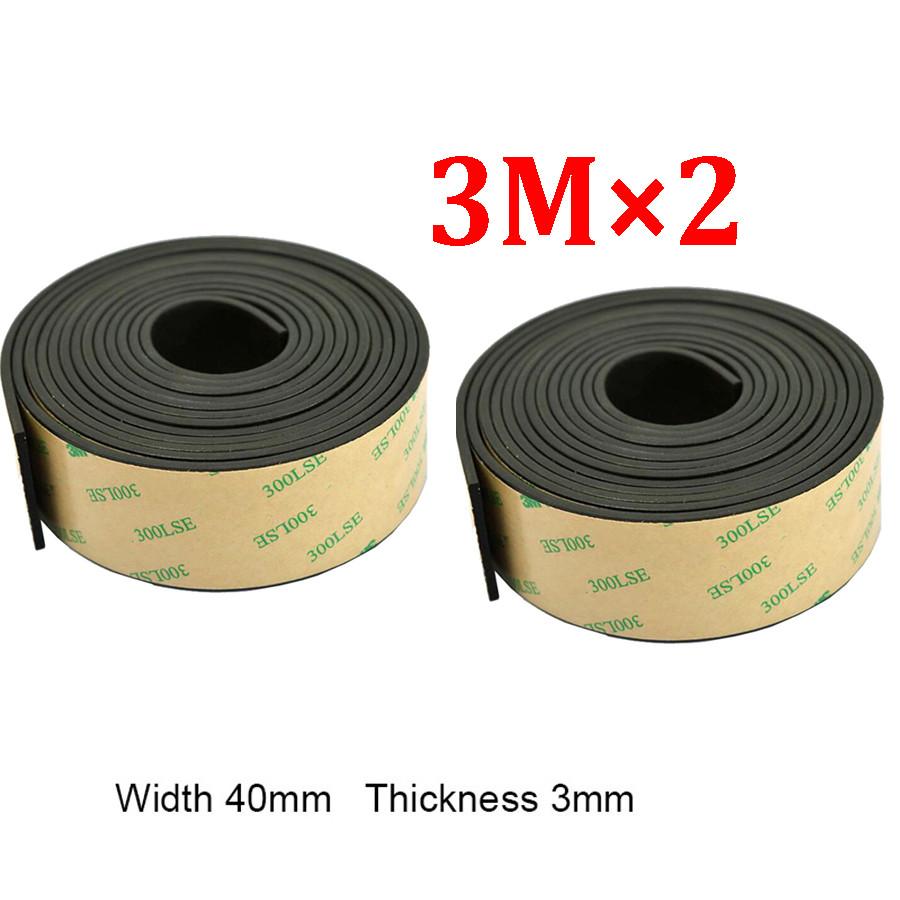 Pair 3Meter Triangular Window Sealed Strips Rubber Seal Trim For Car Windshield