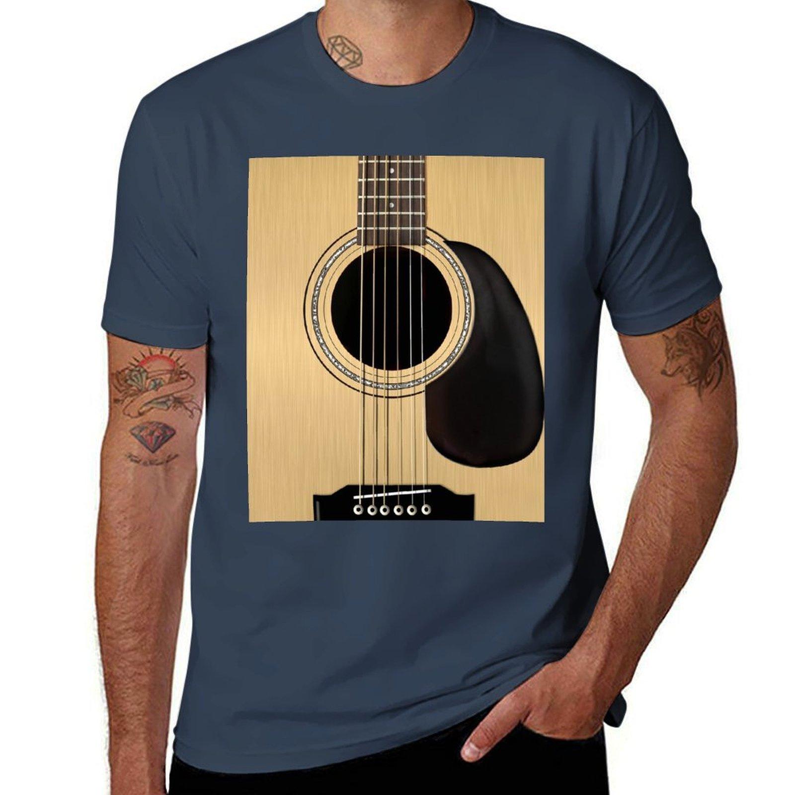 Acoustic Guitar TShirt Odor Resistant Short Sleeve Top S