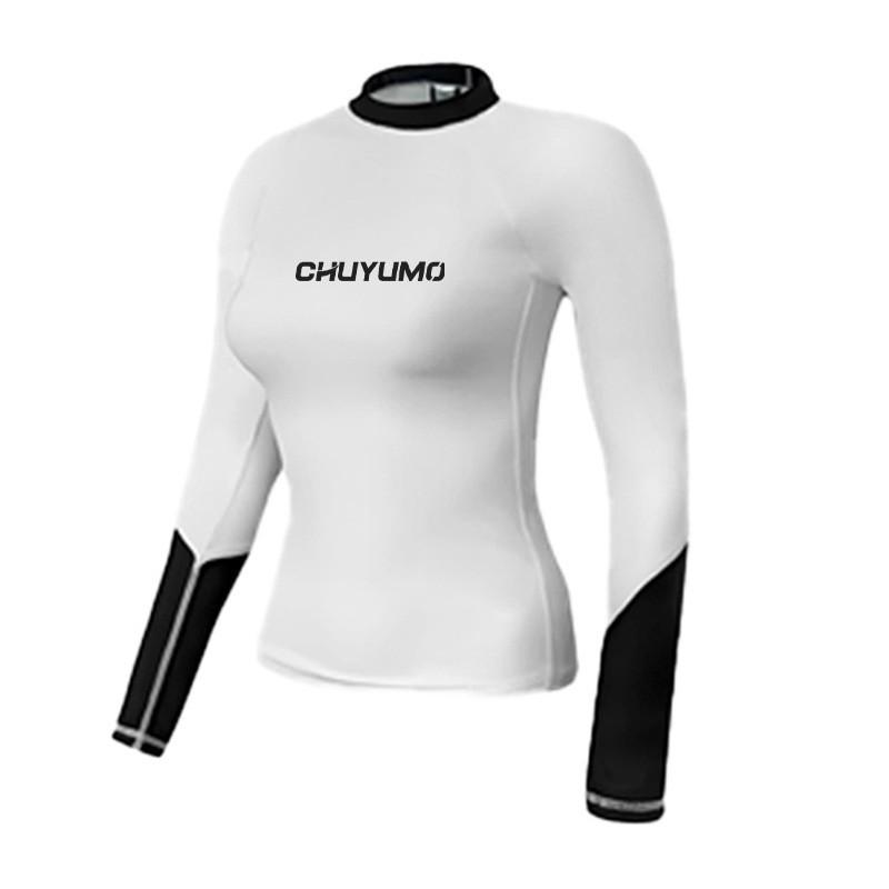 Womens UV Protection Rash Guard Swimsuit With Long Sleeves Quick Dry Dive Suit Surfing Swimming Beach Outdoor Sports