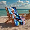 Custom Name Ultra-Soft Beach Towel with Stitch Theme,Ideal for Pool - Camping, Diving - Perfect Travel Essential, Vibrant Beach Towel.