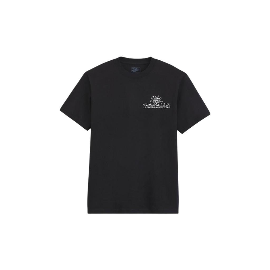 Vans Off The Wall Travis Barker Kollaboration Baumwolle Kurzarm Weicher Rundhals T-Shirt Herren Oberteile VN0013QABLK