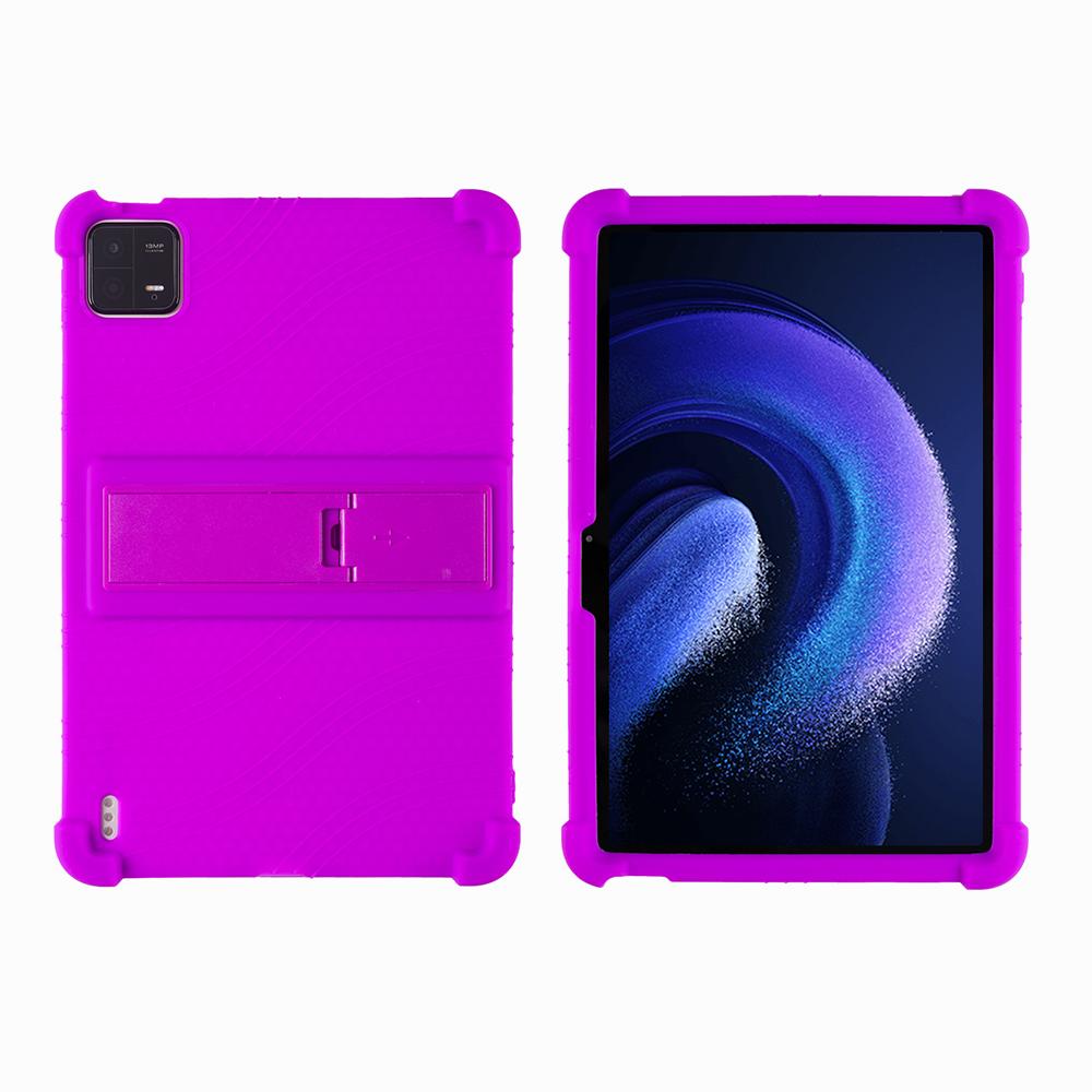 

Для 11,2-дюймових Xiaomi Pad 7 Pro та Pad 7 Чохол, Дитячий, Силіконовий, Протиударний, з Регульованою Підставкою фіолетовий