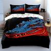 Blue and red dragon. Bedding sets Duvet cover sets Duvet covers Pillowcases(1* Duvet Cover 2* Pillowcases without duvet insert)