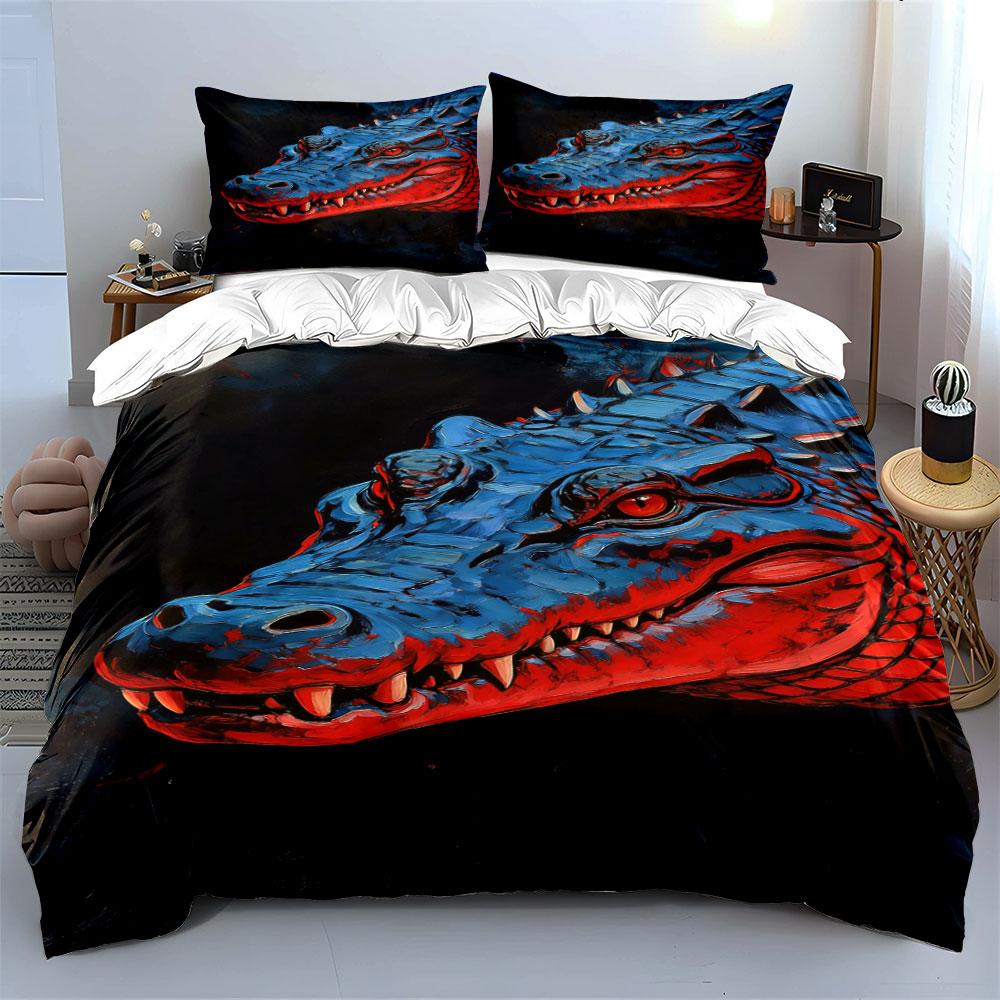 Blue and red dragon. Bedding sets Duvet cover sets Duvet covers Pillowcases(1* Duvet Cover 2* Pillowcases without duvet insert)