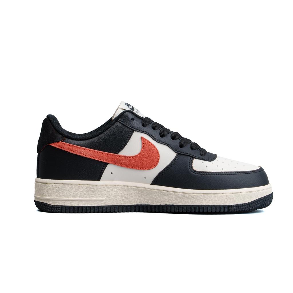 Nike Air Force 1 Coverage Cushioning Impact Resistance Low Top Skateboard Shoes Unisex Black Red HQ4987-010(Team719-)