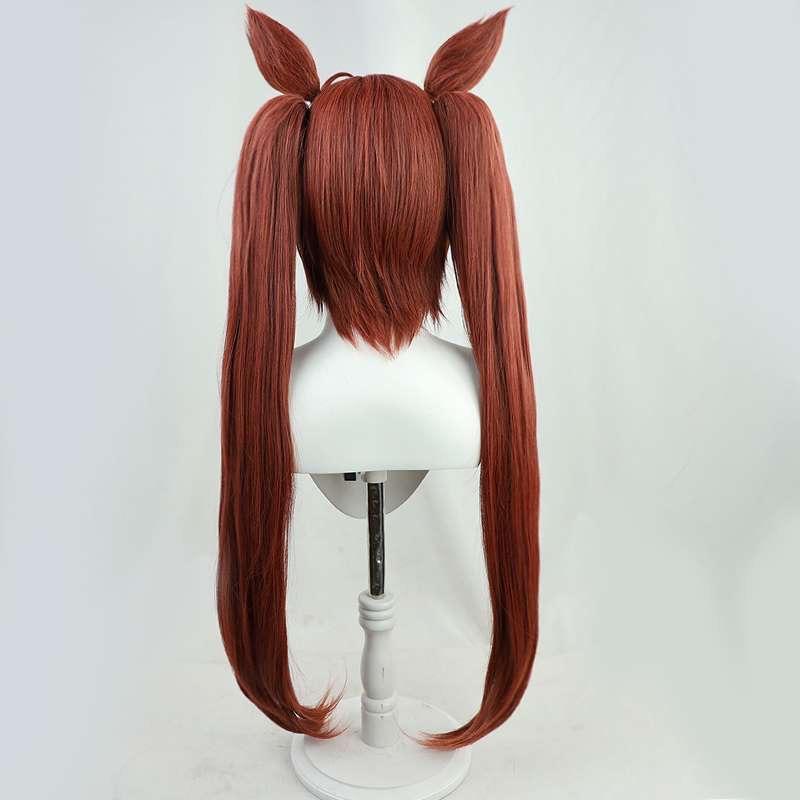Anime Game Umamusume: Pretty Derby Daiwa Scarlet Cosplay Costume Wig Combat Uniform Skirt Woman Halloween Carnival Party Suit