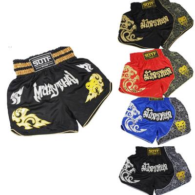 Pantalon de boxe homme impression MMA Short kickboxing combat grappin court tigre Muay Thai short de boxe vêtements sanda pas cher mma