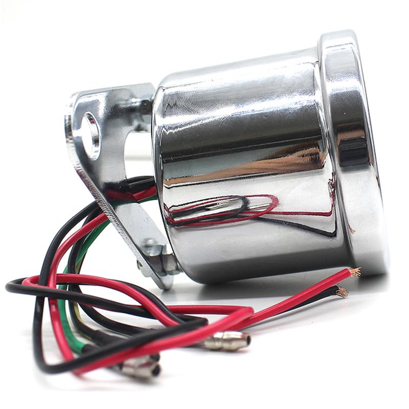 DC 12V Universal Motorcycle Tachometer Blue LED Backlit 1000RPM Analog Tachometer Speedometer Gauge Motorcycle Tacho Gauge