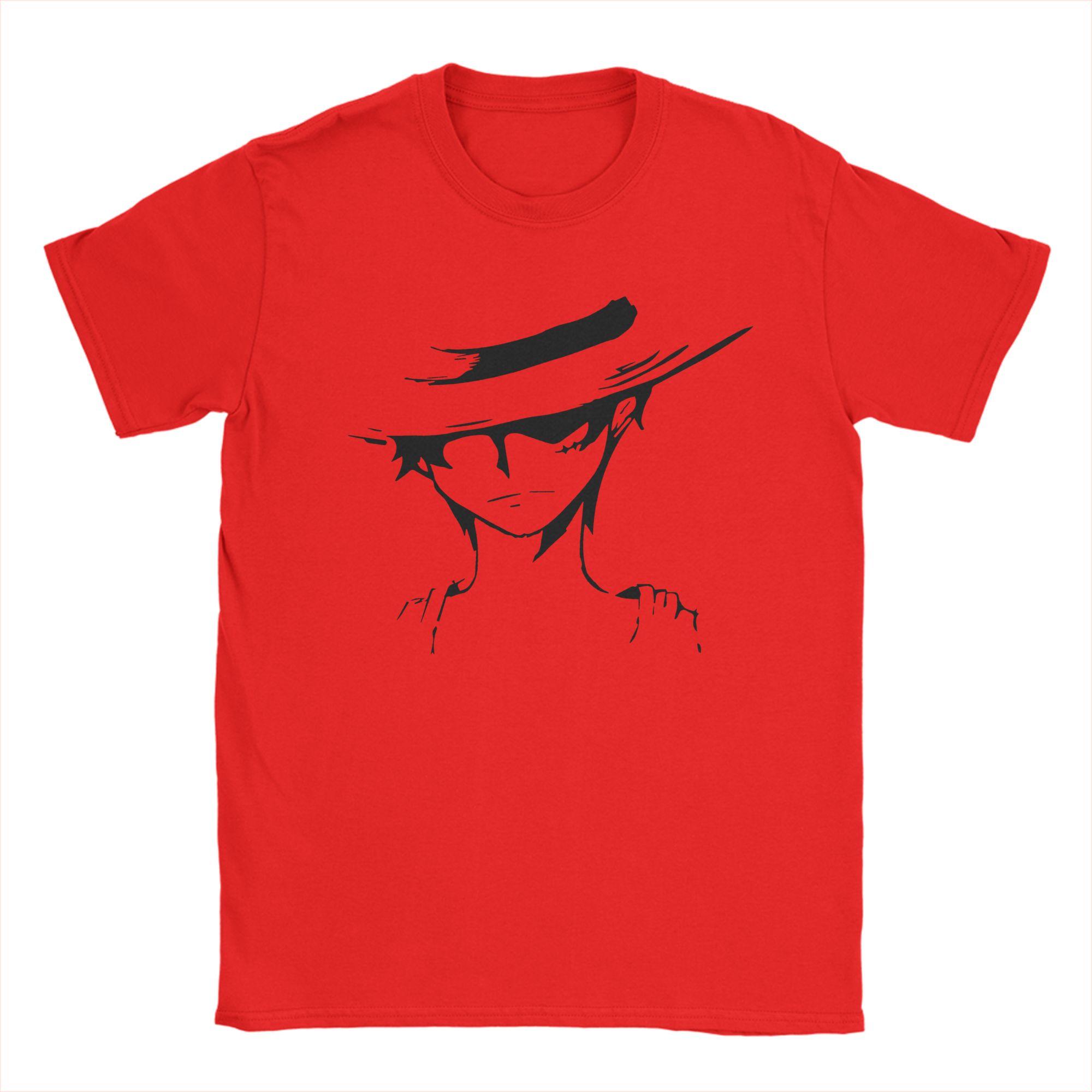 

Luffy Ones Pieces TShirt Men Fashion Pure Cotton Tees Round Collar Short Sleeve T Shirt Gift Idea Clothes S