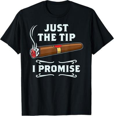 Solo la Punta Regalo per Fumatori di Sigari Regalo Divertente per Fumatori di Sigari T-Shirt Unisex