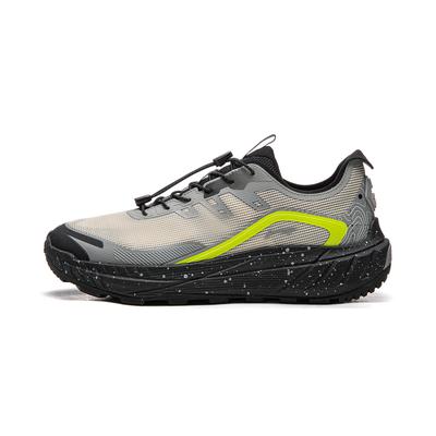 Li Ning Chuo Ye V2 Cushioning Slip Resistant Rebound Low Top Trail Running Shoes Men's Gray ARSW123-2