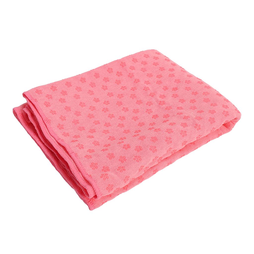 Towel Soft Microfiber Slip Resistant Sweat Absorbent   Mat Towel for Pilates Exercise Classes