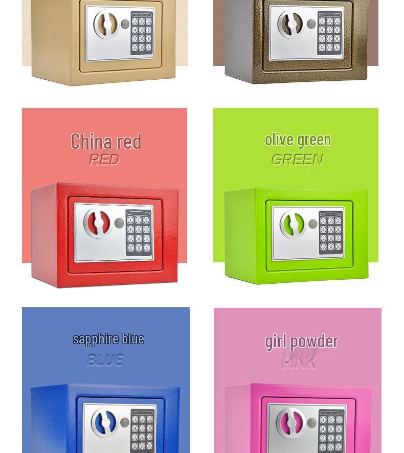Mini 17E Electronic Safe: In-Wall Coin-Operated Piggy Bank for Households