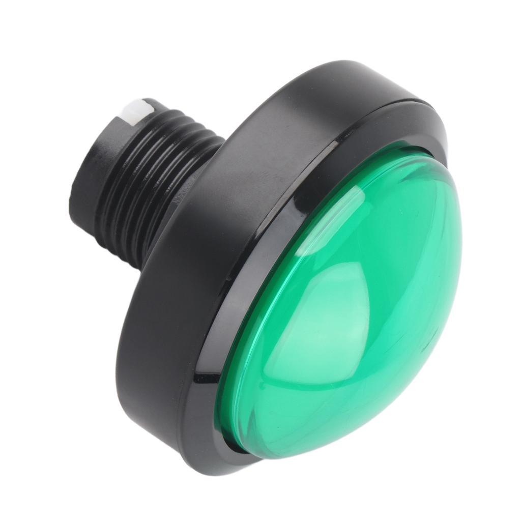 60mm Big Convex Button 2‑Foot Switch Button with LED Light for Crane Machine Game ConsoleRed
