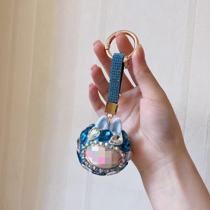 2025 Diamond Cartoon Keychain - Women's Creative Bag Charm & Car Key Accessory