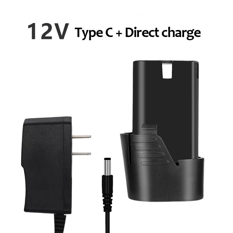 

12 В, 6000 мАч/аккумулятор, аксессуар для электрического инструмента, ручная электрическая дрель, аккумуляторная батарея 12VC чёрный