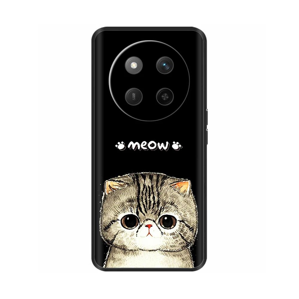 For Honor X60 5G Case Black Silicone Soft Luxury Phone Back Cover for Huawei Honor X60 Pro Painted Shockproof Shell Cases Para