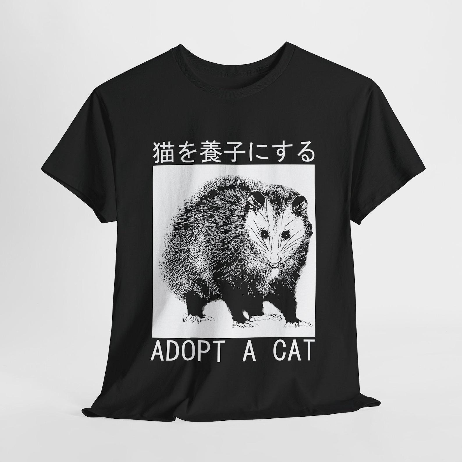 Adopt a Cat Japanese Opossum T-Shirt 3XL