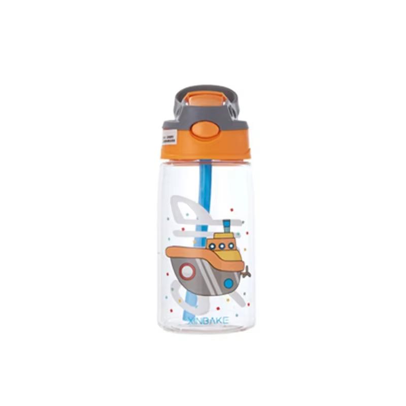 480Ml Kids Sippy Cup Water Bottles Creative Cartoon Feeding Cups With Straws And Lids Spill Proof Portable Toddlers Drinkware