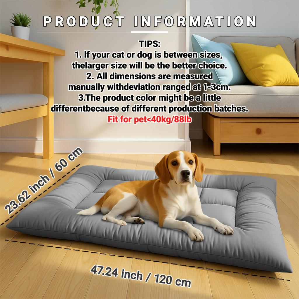 Puppy Cooling Bed Summer Cool Dog Sofa Bed Large Soft Breathable Cat Dog Sleeping Pad Anti Slip Bottom Bedroom Pet Sleeping Mat