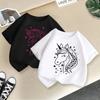 Boys T-shirt 2-13Y Children Unicorn Printed Tee Girl T Shirt Kids 100% Cotton Clothes Tshirt Tops Tee