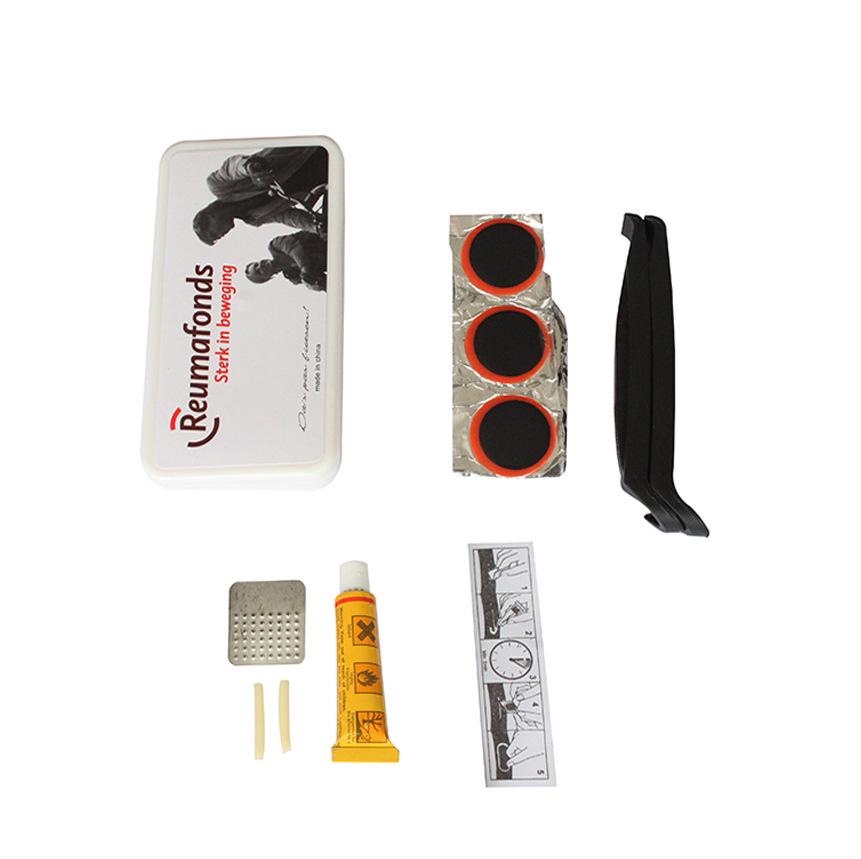 

Portable Mountain Bike Tire Repair Kit with Tire Levers and Cycling Tools One Size белый