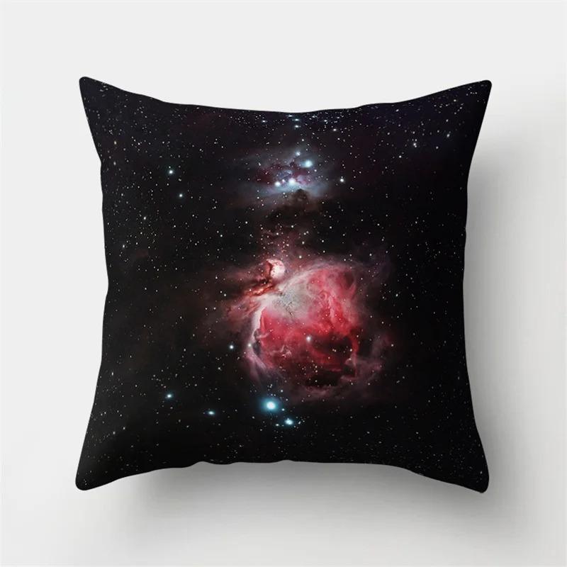 Office Living Room Home Pillowcase Starry Sky Planet Pattern Pillowcase Car Ornaments